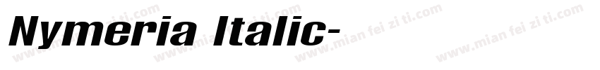 Nymeria Italic字体转换